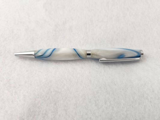 Ballpoint Pen - White Acrylic